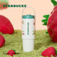 星巴克（Starbucks）莓好時(shí)光系列雙飲口不銹鋼杯800ml大容量水杯保溫保冷女神節禮物