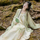 十三余小豆蔻兒[花待朝夕]2024夏印花對(duì)襟衫罩裙齊胸裙原創(chuàng)漢服女 三件套 現(xiàn)貨 XS