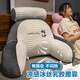 南極人（NanJiren）床頭靠背靠枕床上乳膠靠墊宿舍床上靠墊抱枕沙發(fā)辦公室護(hù)腰靠背墊 MQ冰絲乳膠哈士奇【獨(dú)立內(nèi)膽】 70cm*50cm 枕套 *30cm【可拆洗】