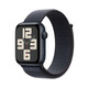 Apple Watch SE 2024款智能手表44毫米午夜色鋁金屬表殼濃墨色回環(huán)式表帶【GPS】京補合約