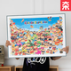 VINLAA蠟筆小新1000片拼圖兒童益智玩具成人diy手工生日禮物百變小新 百變小新+胡桃木色相框