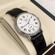 【二手99新】浪琴男表Longines 經(jīng)典時尚瑰麗系列 全自動機(jī)械鋼帶折疊扣腕表工藝精湛奢侈品手表 L4.804.4.11.2白盤羅馬皮帶34.5mm