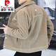 皮爾卡丹（pierre cardin）夾克男士春秋季外套2025新款燈芯絨上衣加厚短款上衣翻領(lǐng)男裝修身 卡其色 2XL 建議135-150斤