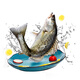 簡(jiǎn)鮮三去開(kāi)背珠海白蕉鎮海鱸魚(yú)250g*3條冷凍海鮮去鰓去鱗去內臟凈魚(yú)