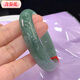 含春花仿緬甸翡翠手鐲冰糯種油青飄花玉手鐲女款正圈貴妃老坑玉鐲子 53-54mm