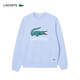 LACOSTE法國鱷魚(yú)男裝潮流時(shí)尚百搭休閑印花圓領(lǐng)套頭衛衣|SH1281 J2G/嬰兒藍 L 5