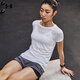 安德瑪（UNDERARMOUR）HeatGear Armour女子透氣訓練運動短袖T恤1328964 白色100 L