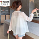 啄木鳥(niǎo)（TUCANO）冰絲防曬衣女外穿雪紡2025新款外搭長(cháng)袖白色襯衫薄款配裙子小披肩 白色 M