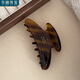 樂喵（LEMIAO）韓國France金標(biāo)醋酸鯊魚夾秋冬色簡約抓夾美拉德后腦勺發(fā)夾發(fā)飾女 深咖  A28-207