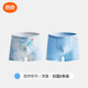 良良（liangliang）兒童內(nèi)褲男女中大童春秋內(nèi)褲3-6-12歲A類平角抑菌兩條裝不夾PP 茹伊內(nèi)褲*男童(2條裝) 110