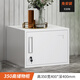 妍苒文件柜鐵皮小柜子帶鎖單門(mén)矮柜鐵皮柜小型儲物柜桌上收納柜密碼柜 【純白】高35寬40深40