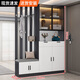 傲墨軒鞋柜門(mén)口入戶(hù)柜進(jìn)門(mén)客廳收納柜玄關(guān)隔斷柜衣帽架坐凳一體靠墻家用 簡(jiǎn)約灰+長(cháng)140【左換鞋凳】