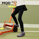 馬騎頓（MQD）【運動(dòng)系列】女大童春季新品鯊魚(yú)褲親膚高彈瑜伽跑步假兩件打底褲 黑色 160