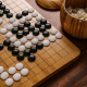 胜旅围棋楠竹圆角棋盘套装19路棋盘361颗五子棋中国象棋三合一棋子