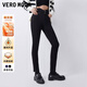 VEROMODA【加絨牛仔褲】女新款高腰加絨九分鉛筆褲通勤百搭 J1G黑牛仔色-A 155/60A/XS/R