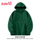 班尼路（Baleno）連帽衛(wèi)衣男春秋季潮流ins簡約大碼帶帽上衣男生寬松慵懶純色帽衫