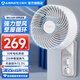 艾美特（AIRMATE）壁扇空氣循環(huán)扇電風(fēng)扇家用電扇宿舍辦公室臥室掛壁式電風(fēng)扇壁掛式墻壁扇飯店節能工程扇工業(yè)風(fēng)扇 【2min整屋換氣】機械款 FW23-X6