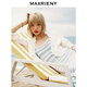 MAXRIENY【靜奢度假-商場同款】宮廷浪漫風針織開衫外套收腰外搭 本白 L 03/38