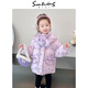 mlgt kids童裝兒童羽絨服冬季新款女童保暖外套小女孩衣服女寶寶外衣 紫色 100 cm