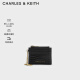 CHARLES&KEITH23新品链条迷你零钱包卡包包女包女CK6-50840458-1 Black黑色 6个