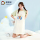 英博倫少女睡裙純棉夏款2024新款女大童甜美家居裙女夏季短袖舒適睡衣 20692 淺綠 170 cm