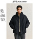 太平鳥(niǎo)男裝羽絨服面包服男短款潮流字母防寒服休閑廓形 黑色 L