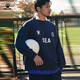 卡爾美（KELME） × WIND AND SEA 潮牌聯(lián)名款圓領(lǐng)衛(wèi)衣男秋季新款磨毛套頭衫 深藍(lán)色 L