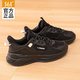 361°女鞋運動(dòng)鞋秋季新款女子跑步鞋輕便透氣網(wǎng)面軟底休閑鞋旅游鞋 黑 38