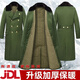 云啟格棉大衣男老式軍大衣冬季加厚加長款保安大衣黃防寒服東北棉襖棉服 綠色棉里-升級款