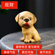 指間陶藝宜興紫砂茶寵全手工名家精品生肖旺財狗茶玩變色小狗茶盤(pán)可養擺件 旺財狗  原礦段泥