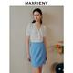 MAXRIENY【商場(chǎng)同款】鏤空設(shè)計(jì)感針織衫薄上衣小衫 本白 S 01