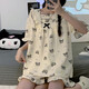 夢動(dòng)帕恰狗睡衣女夏季短袖純棉薄款2025年新款卡通甜美花邊套裝家居服 LXE-615#庫洛米 XL （115-130斤