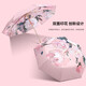 瑜品佳油畫高級(jí)感小巧防曬便攜雙層晴雨傘抗風(fēng)可遮陽防雨兩用送女生禮物 【三折雙層粉芍藥】