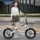 永久（FOREVER）折疊自行車(chē)輕便攜小型上班單車(chē)變速學(xué)生男大人成年 【免安裝】灰色-變速一體-充氣胎 22寸  適合身高150-175cm