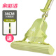 家必潔吸水海綿居家膠棉拖把廚方懶人免手洗地拖吸水強清潔墩布浴室拖水 36加強桿綠色拖把1支+贈1棉頭