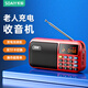 索愛(ài)（soaiy）新款唱戲收音機(jī)老人專用插卡插U盤(pán)音箱老年人音響迷你隨身聽(tīng)?wèi)蚯シ牌鱂M調(diào)頻充電評(píng)書(shū)機(jī)多功能 雙電版紅色標(biāo)配【雙倍續(xù)航】