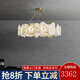 嘉致亮后現(xiàn)代北歐云石吊燈亮超亮別墅酒吧餐廳工程燈設(shè)計(jì)師創(chuàng)意個(gè)性樣板房藝術(shù)吊燈 圓形 直徑100CM-120W 天然云石+全銅