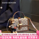 DAFEI DENTON奢侈包包女包2025新款女士斜挎包手提小方包情人節(jié)生日禮物送女友 咖啡色 禮盒裝（送禮佳品）