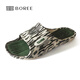 寶人（boree）拖鞋男士外穿夏季新品浴室洗澡防滑家居室內軟底按摩涼拖鞋四季 軍綠 43