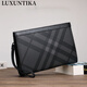 路遜緹卡（LUXUNTIKA）男士手拿包 商務(wù)錢(qián)包格子手抓包高級感大容量手包棋盤(pán)格手包 6562A2大斜格