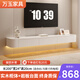 萬(wàn)玉懸空巖板電視柜壁掛式臥室客廳現代簡(jiǎn)約小戶(hù)型巖板柜子 2.0米奶油白電視柜-巖板臺面