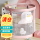 玉洋軒泡澡桶兒童嬰兒游泳桶家用成人折疊便攜式兒童洗澡桶一秒速開(kāi)浴桶 透明款-悠游粉【洗游健將套餐】 速開(kāi)-免安裝