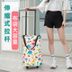 美納美買菜車手拉車?yán)夏耆速徫镘囐徫锎痔岽习炜s兩用帶輪買菜神器 卡通動物【加粗拉桿耐磨水晶輪】