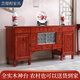 全實(shí)木神臺財神爺新中式實(shí)木玄關(guān)柜家用中堂電視柜供桌佛桌香案臺 906#1.96米