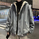 漸影牛仔羊羔絨外套男2021冬季新款青少年港風(fēng)ins潮流羊羔毛棉衣學(xué)生 淺藍(lán)色 M【推薦90-110斤】