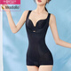 莫代爾舒適束腰塑形衣產(chǎn)后提臀收腹連體塑身衣收肚子無(wú)痕美體衣 【經(jīng)典黑色】 XL 【116-130】