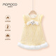 瑪米瑪卡（MOMOCO）童裝女童連衣裙2025秋冬款中大童洋氣背心裙 黃色 150