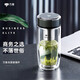 萬象雙層玻璃杯鵝蛋杯水杯男車載高顏值防燙茶杯子商務(wù)泡茶杯便攜口杯 V270-橄欖色-350ml 經(jīng)典彩盒