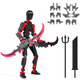可愛途3d打印人偶 幸運(yùn)人偶13關(guān)節(jié)可動(dòng)玩具第3代假人玩偶DIY全身蘿卜人 伊利丹 紅黑