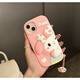 VYOPBC立體可愛貼臉KT貓?zhí)O果14手機(jī)殼iPhone13硅膠12軟11女15promax網(wǎng)紅 【粉-貼臉美樂蒂】-+掛件-硅膠軟殼 蘋果16pro